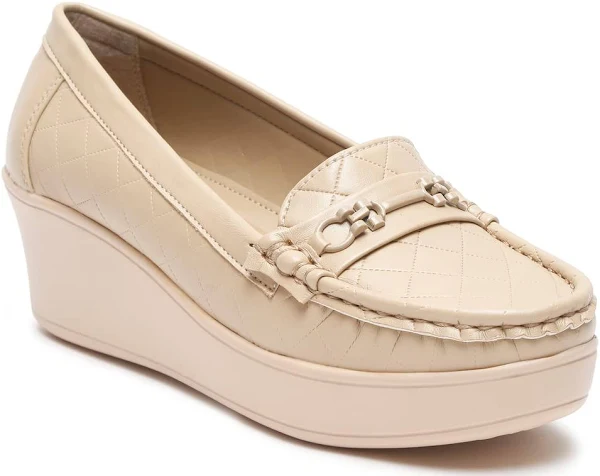 Flat n Heels Women's Loafer Heels